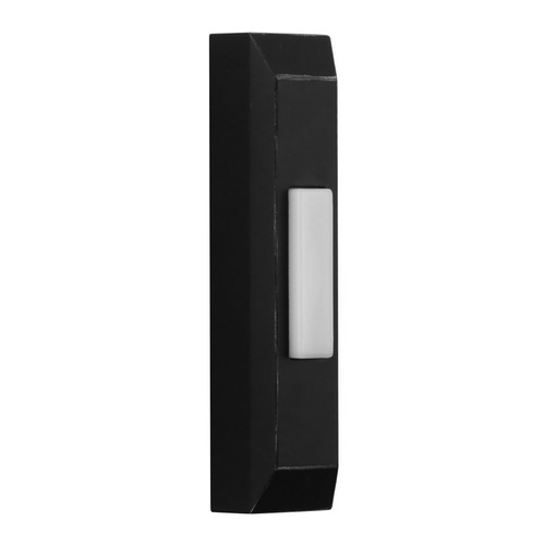 Push Button Flat Black LED Doorbell Button by Craftmade Lighting