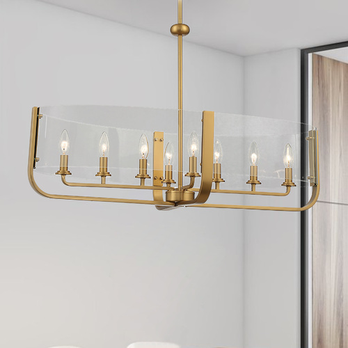 Campisi Brass Chandelier by Eurofase Lighting