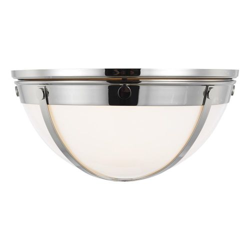 Generation Lighting Thomas OBrien Logan 17.38-Inch Polished Nickel Flush Mount by Generation Lighting TF1012PN