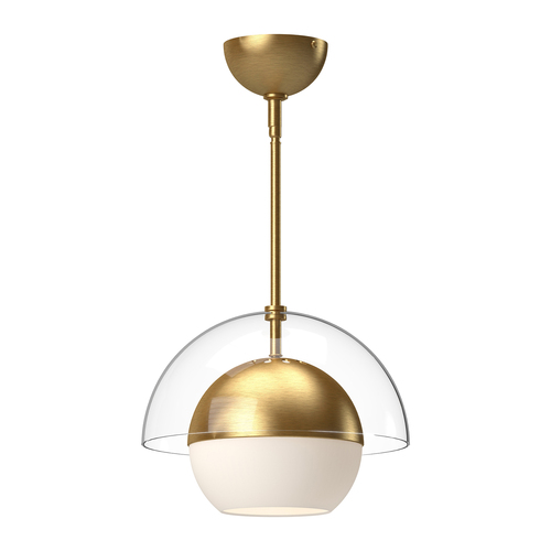 Alora Lighting Alora Lighting Lucy Brushed Gold Pendant Light with Bowl / Dome Shade PD568212BGOP