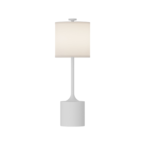 Alora Lighting Issa Matte White Table Lamp with Cylindrical Shade