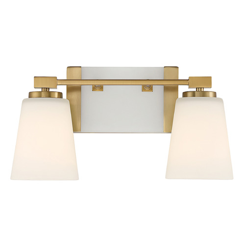 Savoy House Darby 15.25-Inch Bath Light in Warm Brass by Savoy House 8-6901-2-322