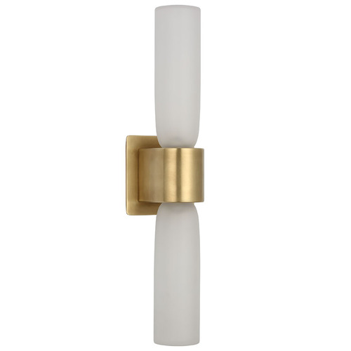 Visual Comfort Modern Collection Kelly Wearstler Volver Hand Rubbed Antique Brass LED Sconce