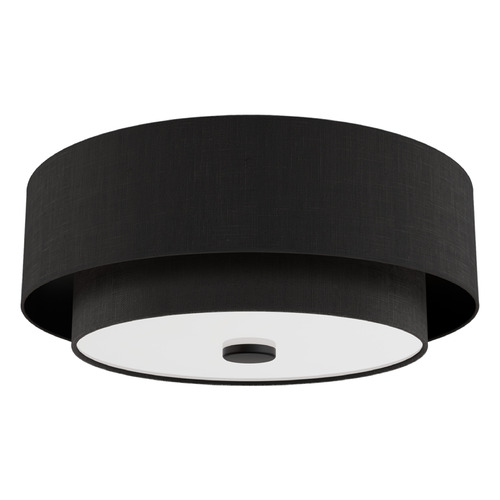 Hunter Fan Company Hunter Fan Company Brookside Matte Black Flushmount Light 48123