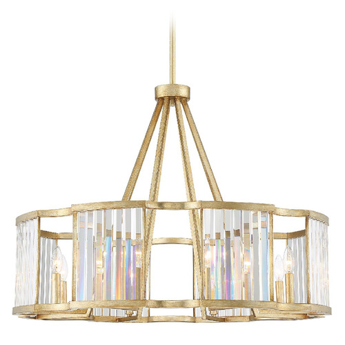 Crystorama Lighting Crystorama Lighting Darcy Distressed Twilight Chandelier DAR-1018-DT
