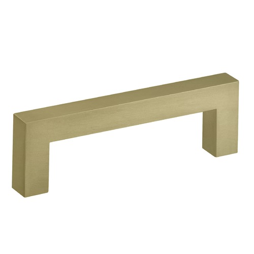 Seattle Hardware Co Satin Brass Cabinet Pull 3-3/4-Inch Center to Center HW2-414-SBB