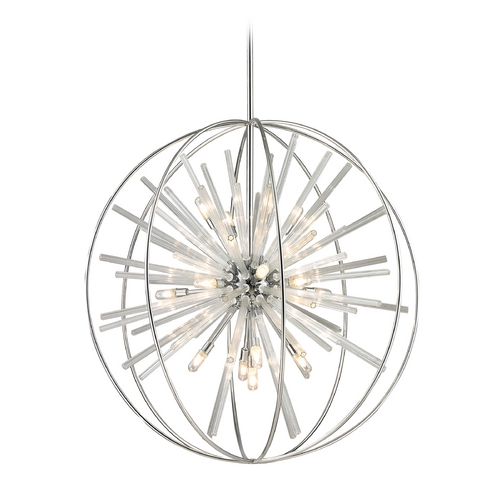 Elk Lighting Mid-Century Modern Pendant Cluster Light Chrome Twilight by Elk Lighting 11563/15