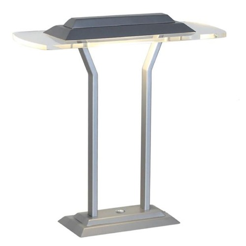 Lite Source Lighting Lite Source Slate Silver / Clear LED Table Lamp LS-22479