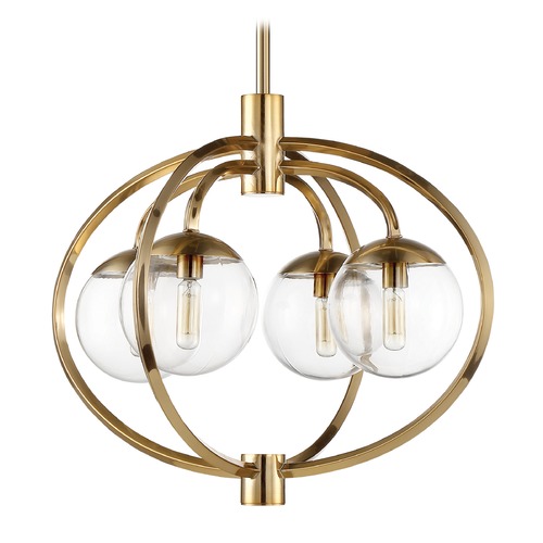 Piltz 22-Inch Pendant in Satin Brass by Craftmade Lighting