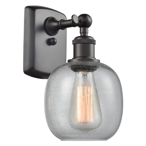 Innovations Lighting Belfast Oil Rubbed Bronze Sconce by Innovations Lighting 516-1W-OB-G104