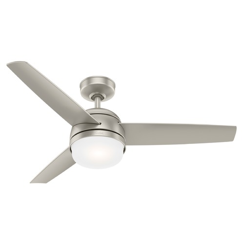 48-Inch Midtown Fan in Matte Nickel by Hunter Fan Company