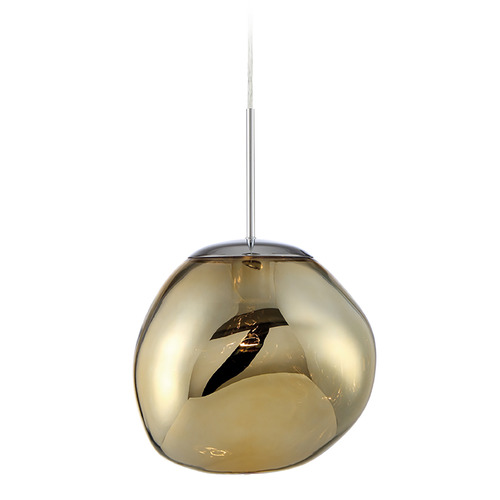 Eurofase Lighting Bankwell 11-Inch Round Pendant in Gold by Eurofase Lighting 34287-033