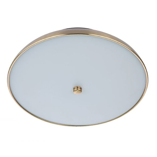 Soul Flat Black & Satin Brass LED Flush Mount by Craftmade Lighting