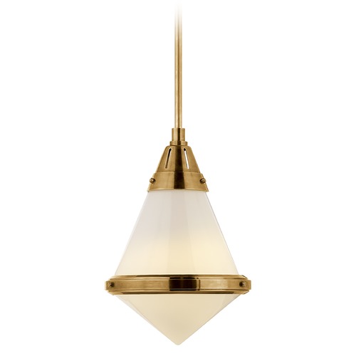 Visual Comfort Signature Collection Thomas OBrien Gale Pendant in Antique Brass by Visual Comfort Signature TOB5155HABWG