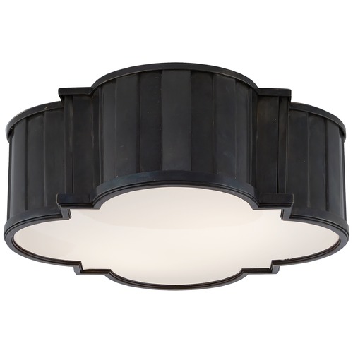Visual Comfort Signature Collection Thomas OBrien Tilden Flush Mount in Bronze by Visual Comfort Signature TOB4131BZWG