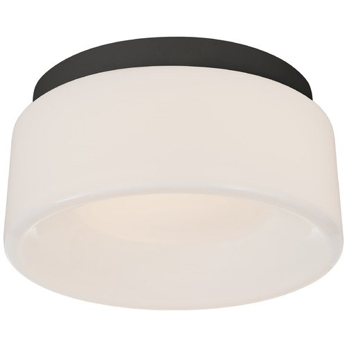 Barbara Barry Halo 5.50-Inch Flush Mount in Black by Visual Comfort Signature