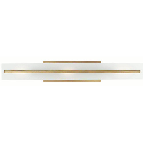 Visual Comfort Studio Collection Dex Satin Brass Vertical Bathroom Light