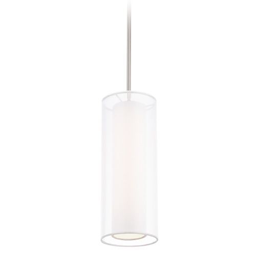 Modern Forms by WAC Lighting Metropolis Brushed Nickel LED Mini Pendant by Modern Forms PD-16813-BN
