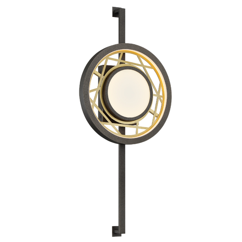 Tribeca LED Wall Sconce in Smoked Iron & Soft Brass by Metropolitan