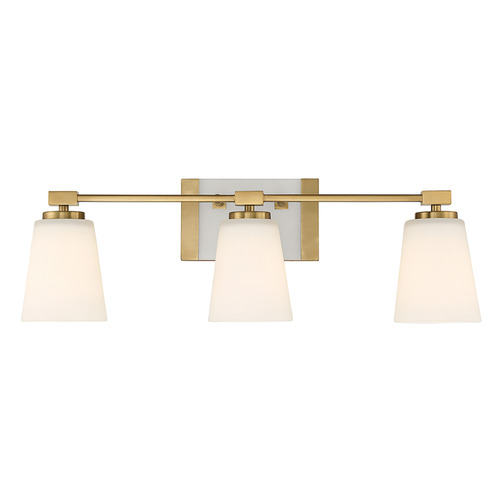Darby 25.25-Inch Bath Light in Warm Brass by Savoy House