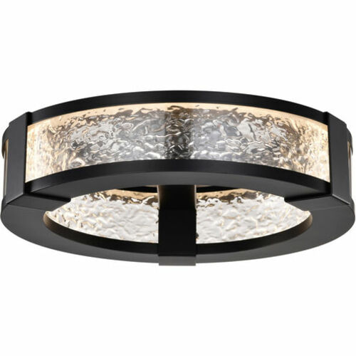 Darrow LED 3000K Flush Mount in Matte Black by Nuvo Lighting