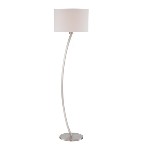 Lite Source Lighting Satin Chrome Floor Lamp by Lite Source Lighting LS-82733