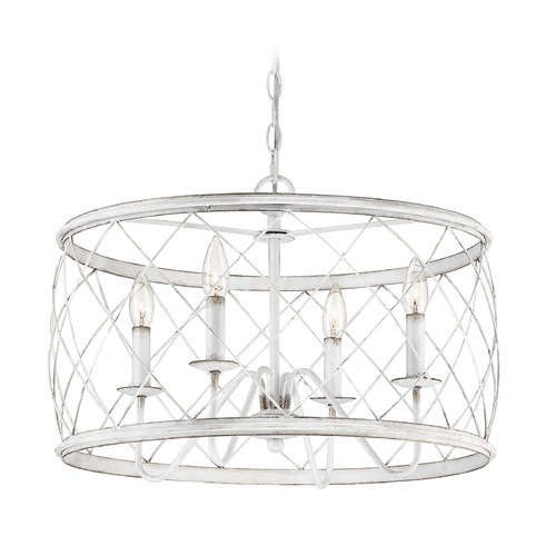 Quoizel Lighting Dury Pendant in Antique White by Quoizel Lighting RDY2821AWH