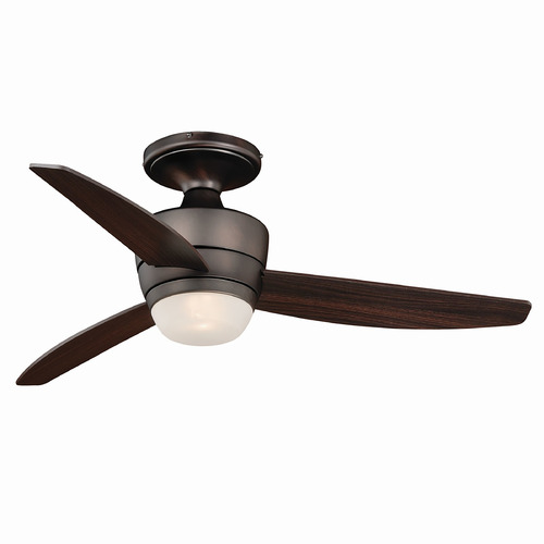 Vaxcel Lighting Adrian Copper Bronze LED Ceiling Fan with Light