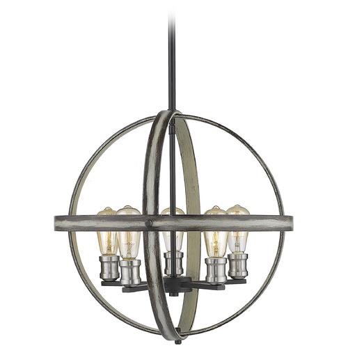 Kirkland Ashen Barnboard Pendant by Z-Lite