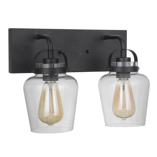 Trystan Flat Black Bathroom Light by Craftmade Lighting