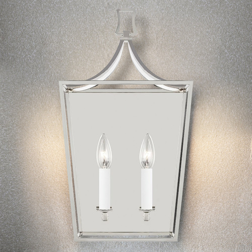 Generation Lighting Chapman & Meyers 10-Inch Southold Polished Nickel Wall Sconce by Generation Lighting CW1012PN