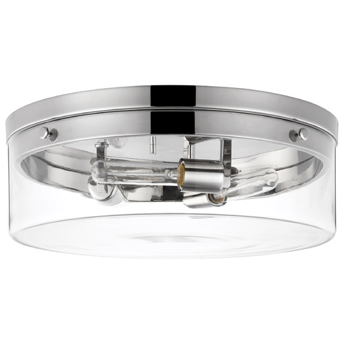 Intersection Large Flush Mount in Polished Nickel by Nuvo Lighting