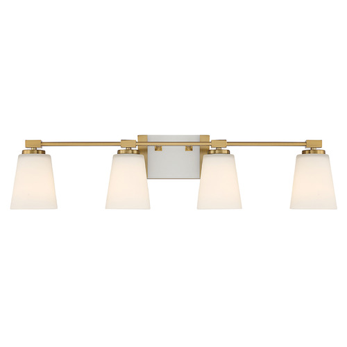 Darby 34-Inch Bath Light in Warm Brass by Savoy House