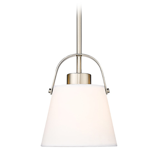 Z-Lite Z-Studio Brushed Nickel Mini-Pendant Light with Empire Shade