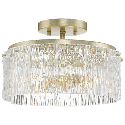 Progress Lighting Point Dume 2-Light Black Iron Flush Mount