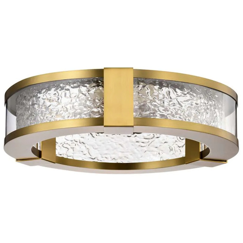 Darrow LED 3000K Flush Mount in Vintage Brass by Nuvo Lighting