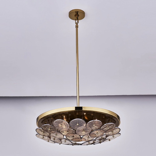 Kalco Lighting Hortensia Polished Winter Brass Pendant Light