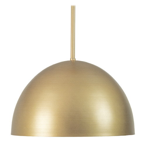 Hunter Fan Company Erling Luxe Gold Pendant Light with Bowl / Dome Shade
