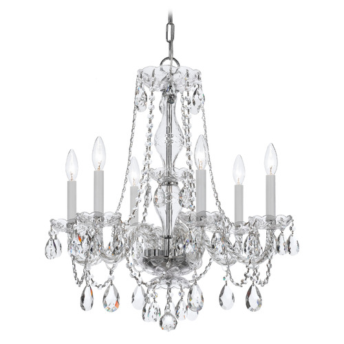 Crystorama Lighting Traditional Crystal Polished Chrome Chandelier