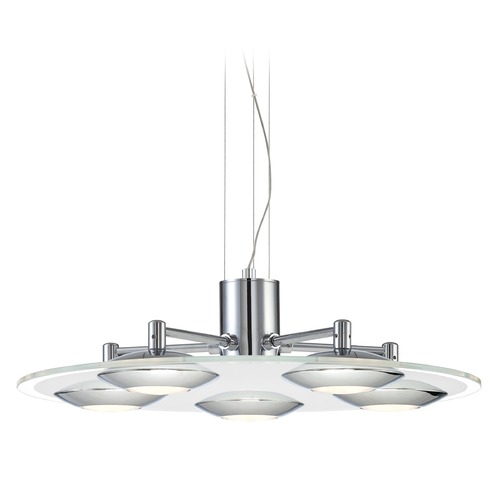 Fruma Chrome LED Pendant by Lite Source Lighting