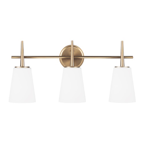 Driscoll 24.50-Inch Vanity Light in Satin Brass by Generation Lighting