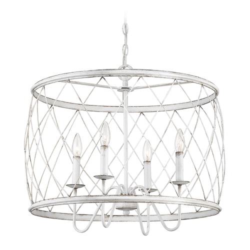 Quoizel Lighting Dury Pendant in Antique White by Quoizel Lighting RDY2823AWH