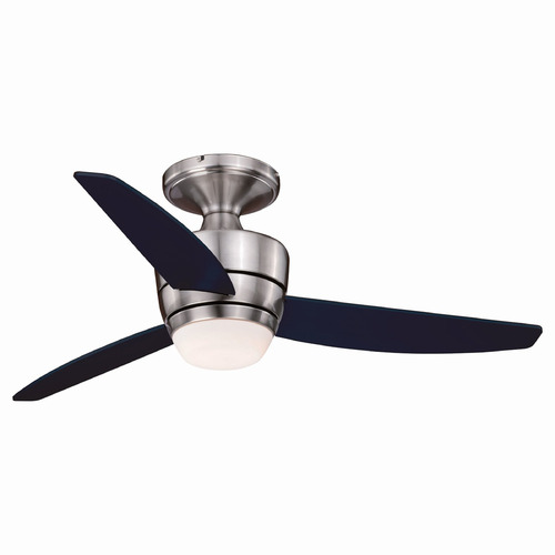 Vaxcel Lighting Adrian Satin Nickel LED Ceiling Fan with Light