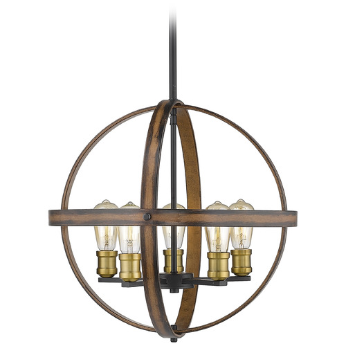 Z-Lite Kirkland Rustic Mahogany Pendant by Z-Lite 472B20-RM