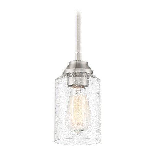 Craftmade Lighting Chicago Brushed Polished Nickel Mini Pendant by Craftmade Lighting 53191-BNK