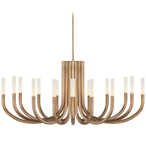 Visual Comfort Signature Collection Kelly Wearstler Rousseau Chandelier in Antique Brass by Visual Comfort Signature KW5585ABEC