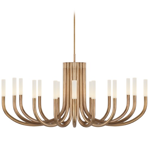 Visual Comfort Signature Collection Kelly Wearstler Rousseau Chandelier in Antique Brass by Visual Comfort Signature KW5585ABEC