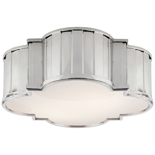 Visual Comfort Signature Collection Thomas OBrien Tilden Flush Mount in Nickel by Visual Comfort Signature TOB4131PNWG
