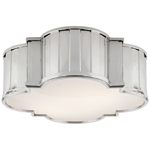 Thomas OBrien Tilden Flush Mount in Nickel by Visual Comfort Signature