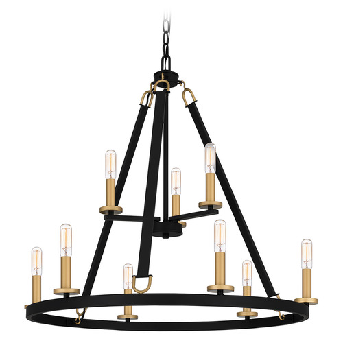 Quoizel Lighting Graylyn Chandelier in Matte Black by Quoizel Lighting GRA5029MBK